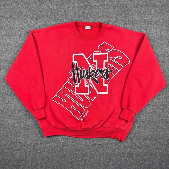 Vintage The Game Nebraska Sweatshirt Men's XXL Red Cornhuskers NCAA Football - Picture 1 of 13